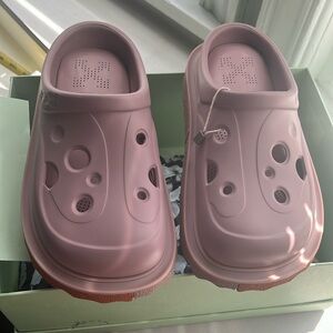 Off white pink clogs new 37